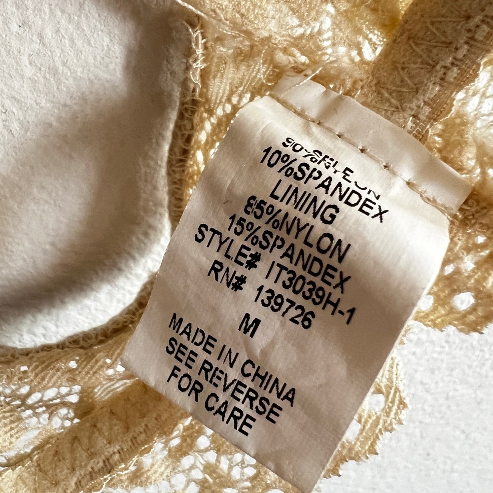 Lace Bralette Dainty Coquette Fairy Festival Coachella Rave Medium - Picture 4 of 4